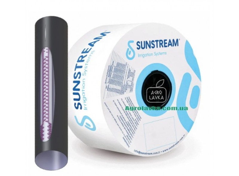 Крапельна стрічка Sunstream 6mil 10см 1л/год 500м Щільова (розмотка)